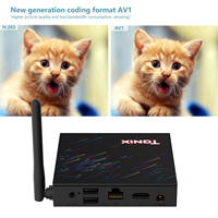 TANIX TX68 Android 12.0 Smart TV Box Allwinner H618 Quad-core 4K Media Player AV1 H.265 VP9 Decording 2.4G&5G Dual Band WiFi