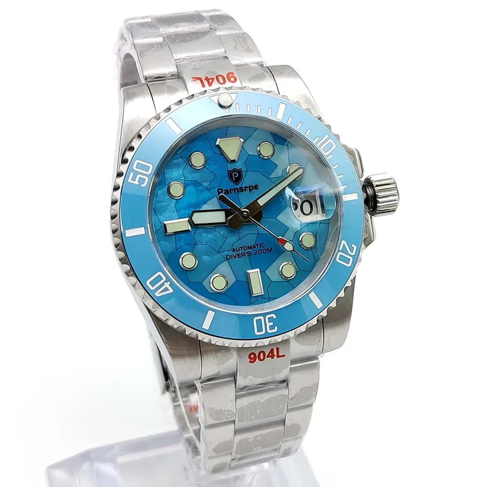 40mm Luxury High Quality Dial NH35 Automatic Men\'s Steel Case Sapphire Glass Luminous Waterproof Automatic Mechanical Watch