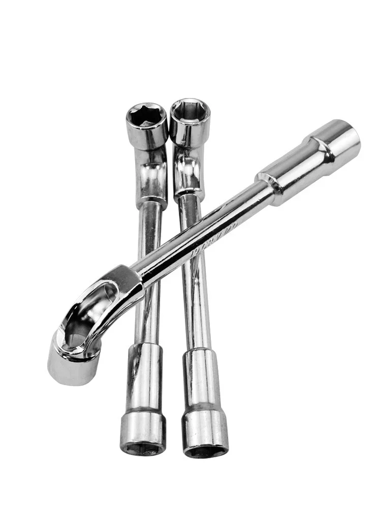 1 pièces L Type tuyau Perforation coude Mini clé ensemble en forme de L Double tête douille hexagonale clé métrique Kit 6 points 6 7 8 9 10 11 12mm
