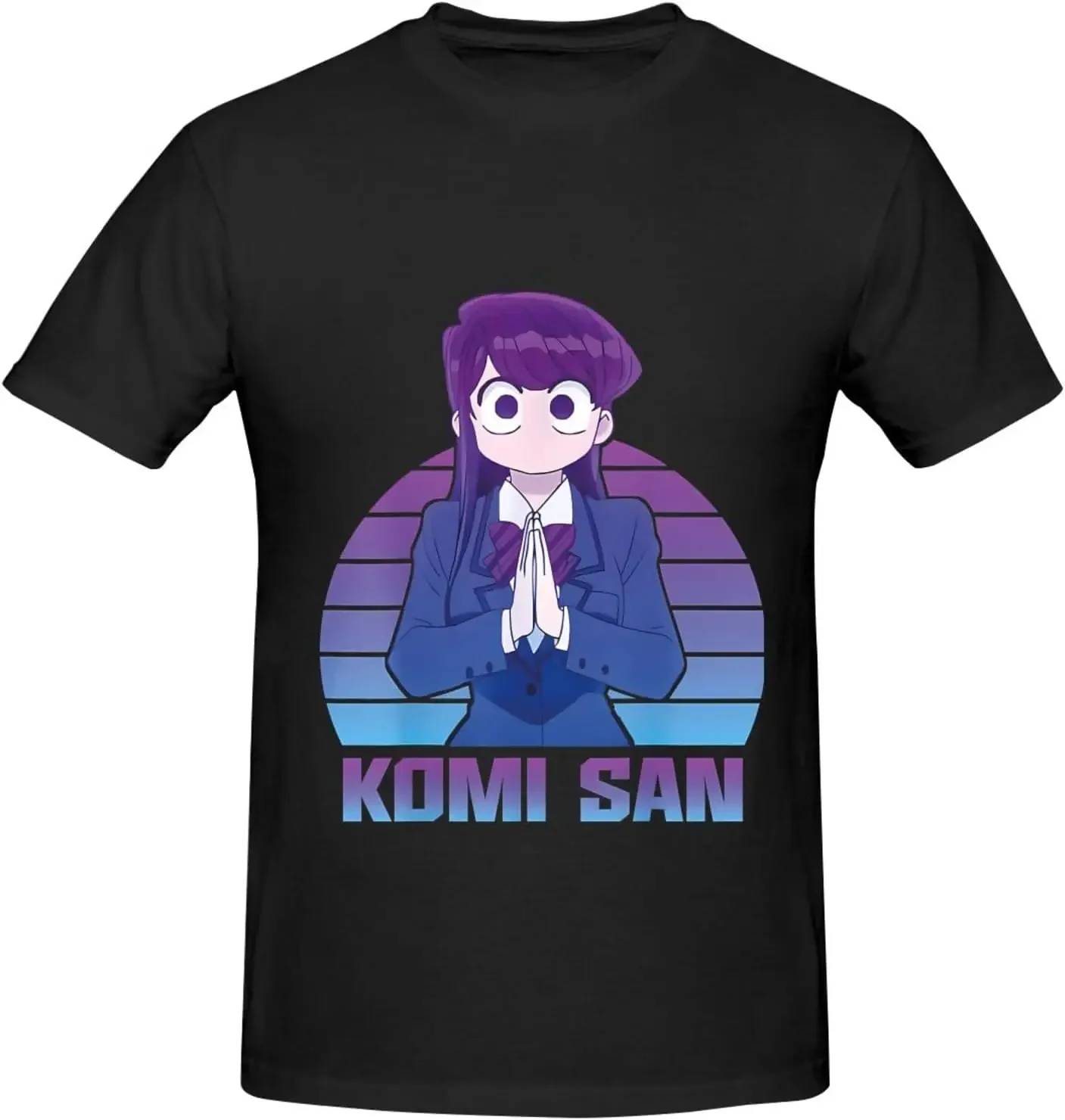 Komi Can't Communicate Men's T-Shirt Basic Short Sleeve Tee Fashion Classic Anime Memory Casual Top