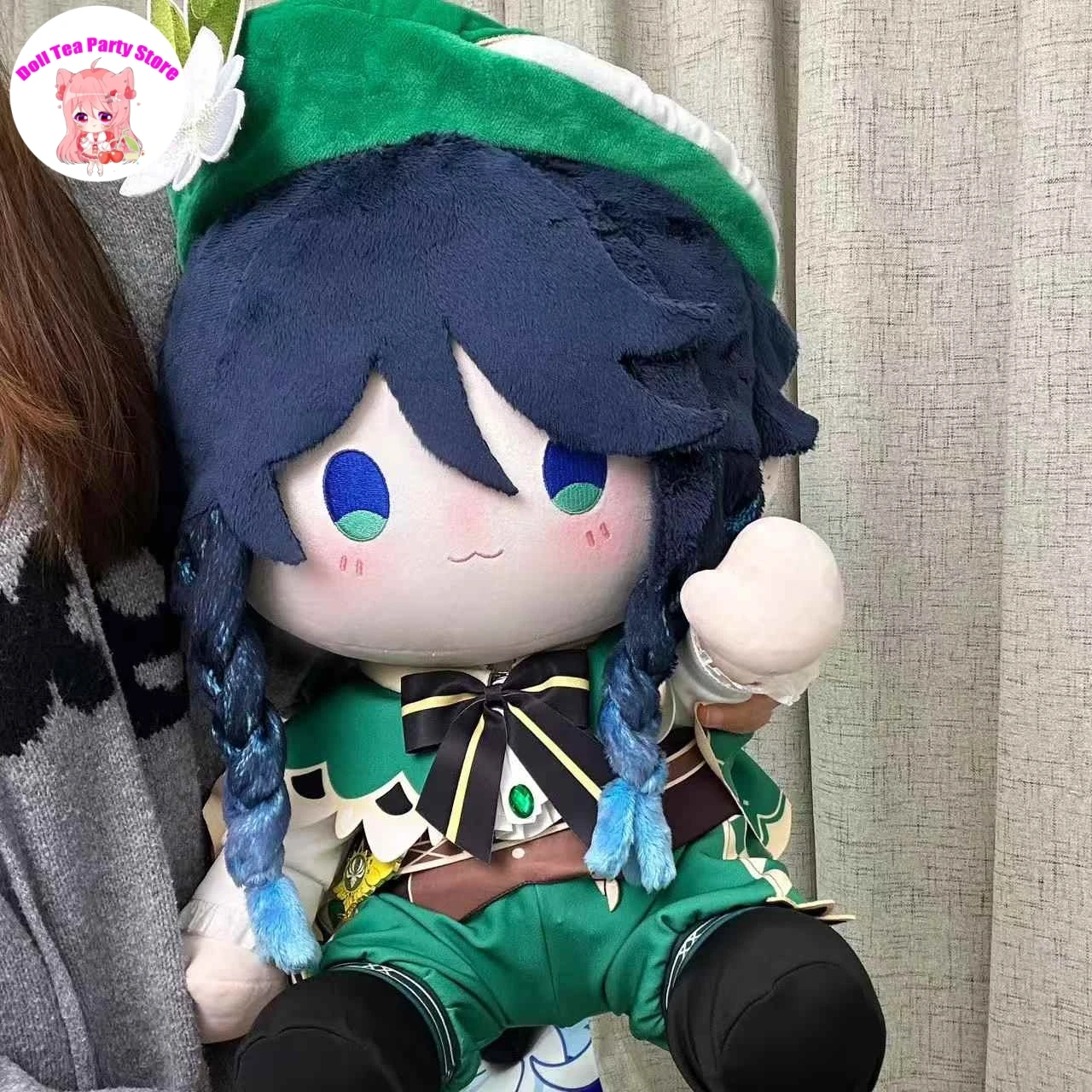 

Game Genshin Impact Venti 40cm Sitting Posture Plush Doll Body Dress Up Cotton Plushie Pillow Cosplay Toys Gift