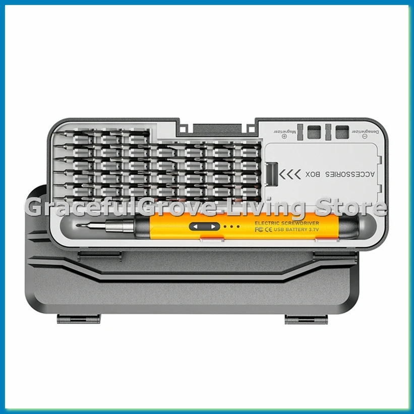 Electric Screwdriver Set Precision Power Tool Kit Rechargeable Wireless Mini for Mobile Cell Computer Repair for A-A56M