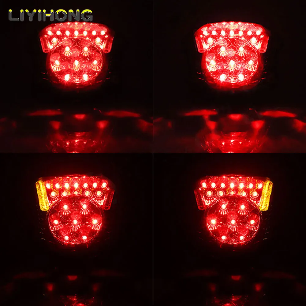 For Suzuki Hayabusa GSXR1300 GSX1300R 2008 2009 2010-2020 E-Mark Rear Tail Light Brake Turn Signals Integrated LED Light