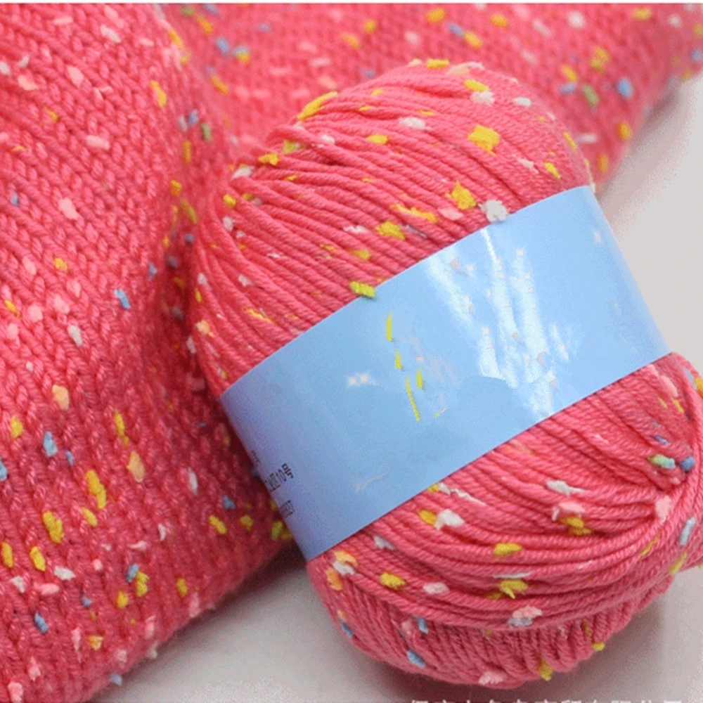

10PCS 35 colored milk cotton handmade yarn knit baby woolen cloth diapers braided children's blanket line crochet yarn