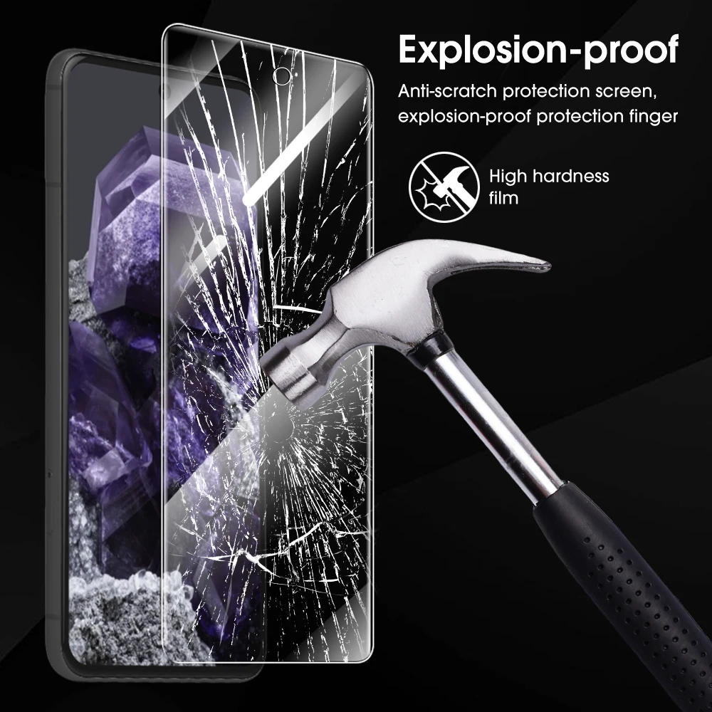 9H Hardness Clear Tempered Glass Screen Protector For Google Pixel 6 6Pro 8A Full Coverage Anti Scratch Protective Glass Film