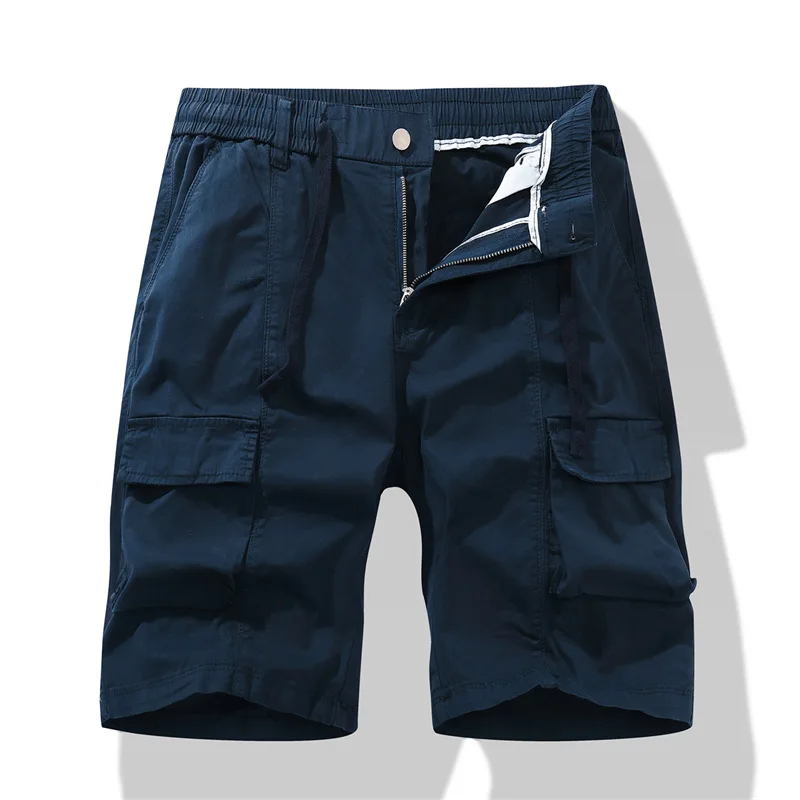 

Summer Men's New Shorts, Cotton Slim Fit Men's Casual Solid Color Workwear Pants, Trendy Men's Short Pants