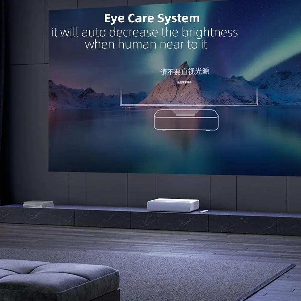 Mi Mijia-Android用トライプロジェクター,4K, 1500 ANSIルーメン,1080 px,最新バージョン