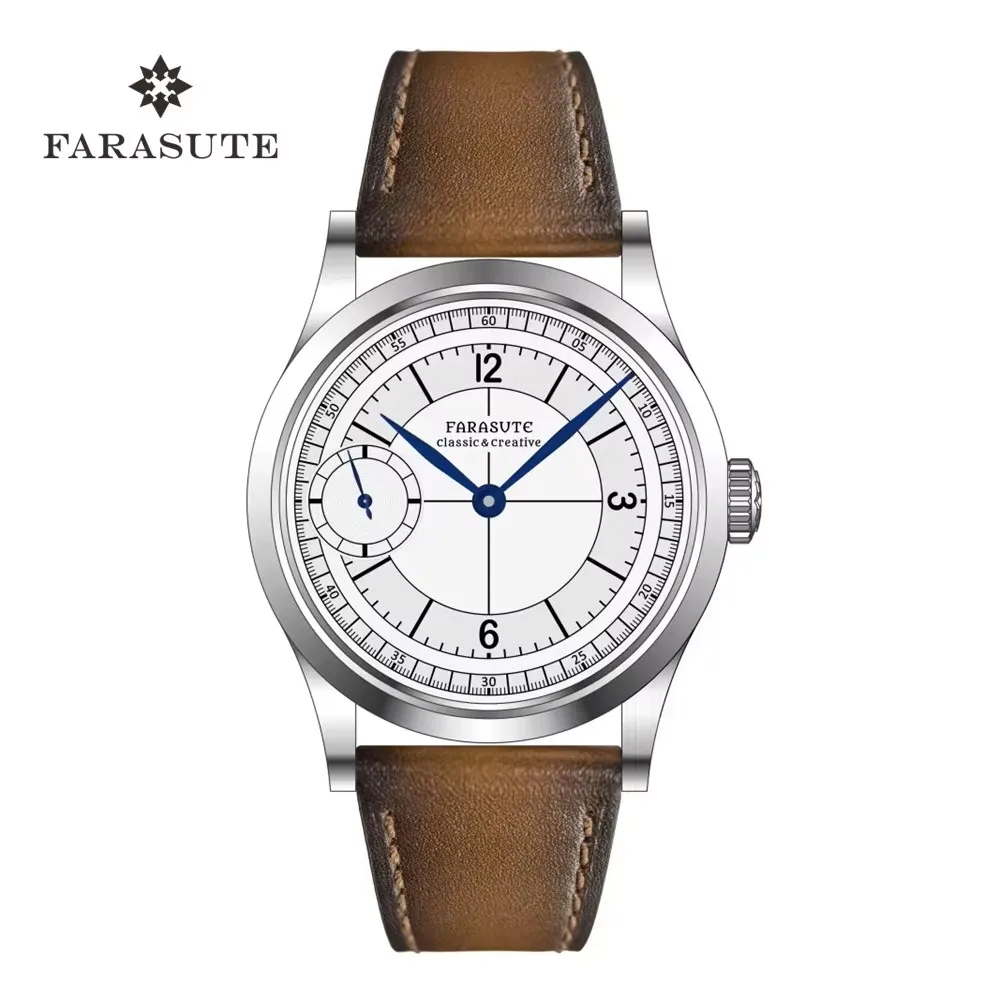FARASUTE Luxury 40mm Manual Mechanical Watches Men Swiss ETA6497 Movement Business 3Bar Waterproof Sapphire Wristwatch Reloj