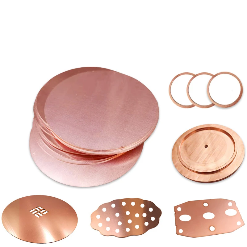 

2Pcs/lot T2 Copper Disc Diameter 50mm Pure Copper Round Plate Circular Sheet Thickness 0.1mm - 5mm