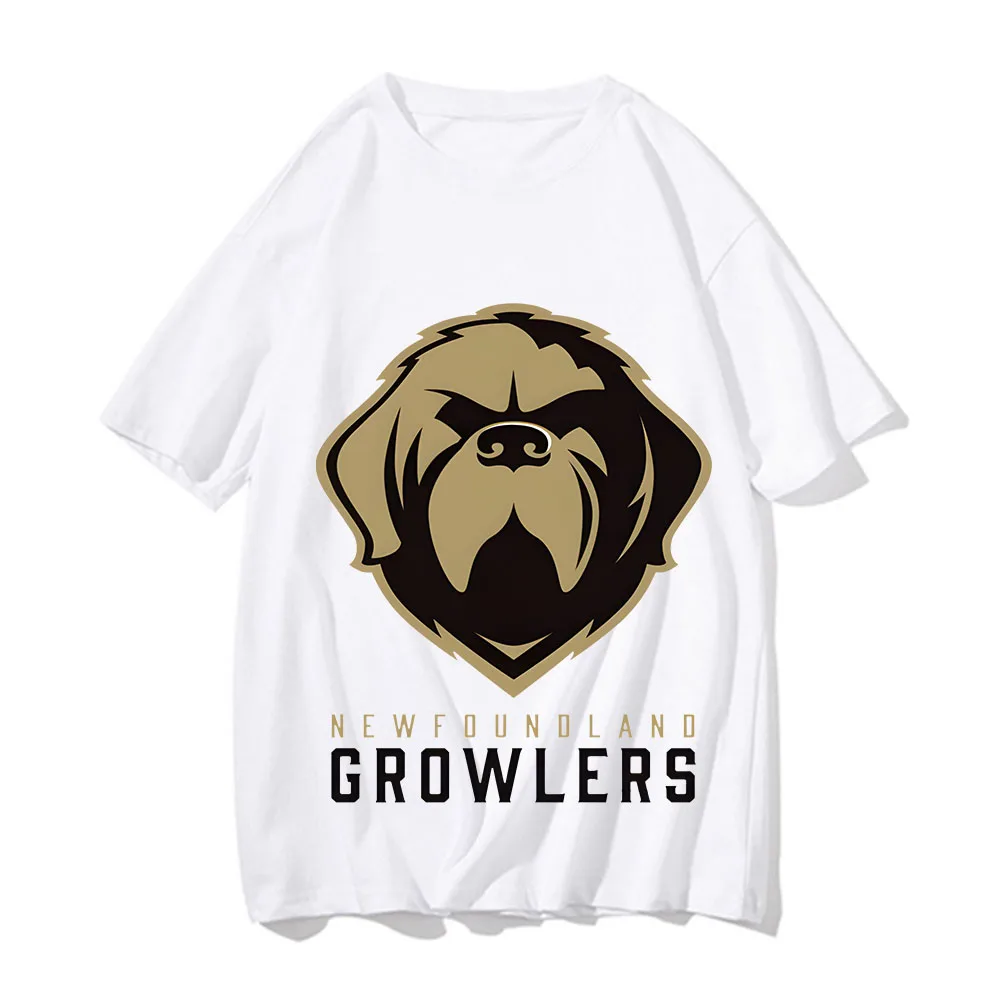 Newfoundland Growlers 2024, новая летняя мужская футболка, модные топы из чистого хлопка с короткими рукавами, уличная одежда, спортивный костюм унисекс