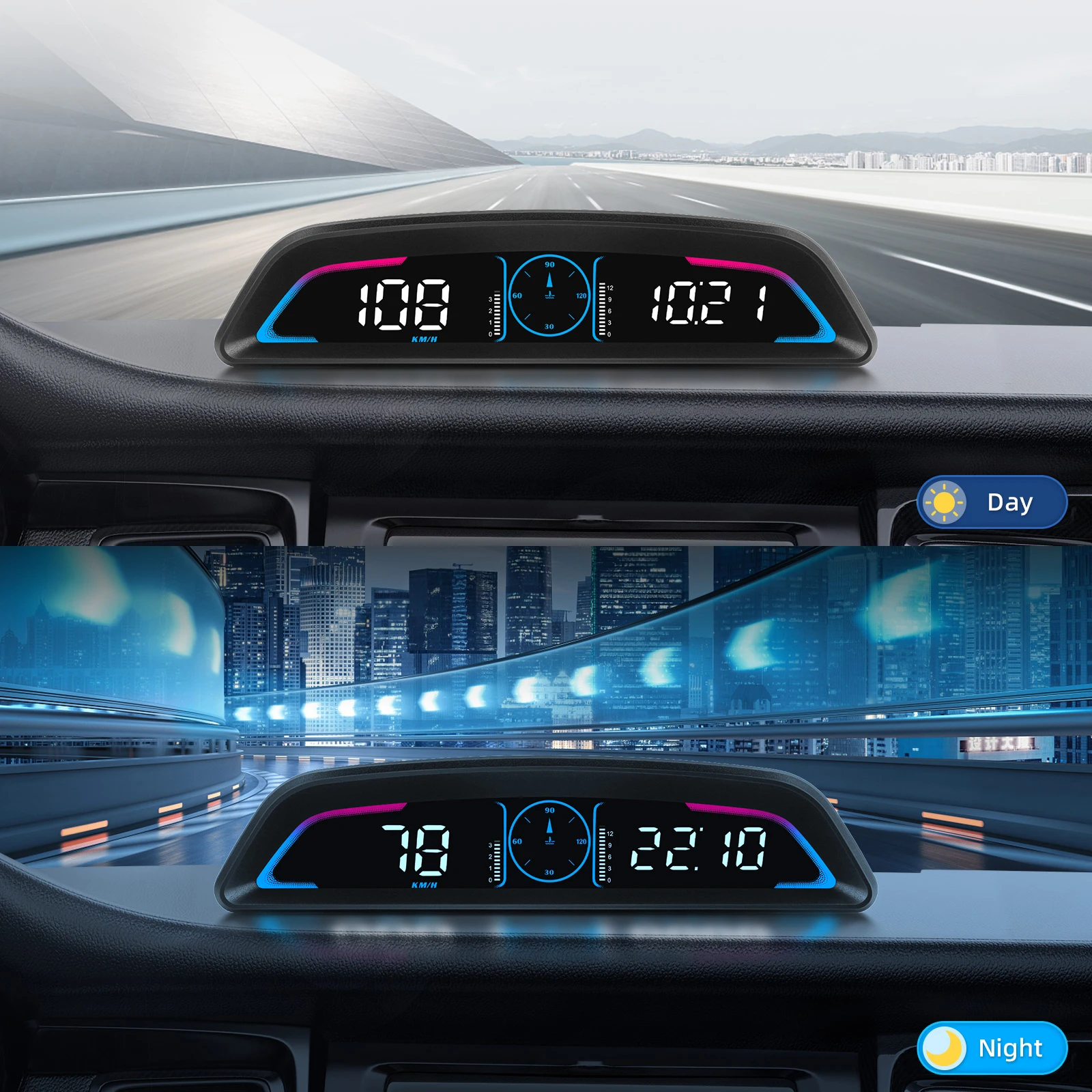 Car B3 OBD G3 GPS Head Up Display Multifunctional Speed Gauge With Alarm Function RPM Water Temp Voltage Car Auto Accessories