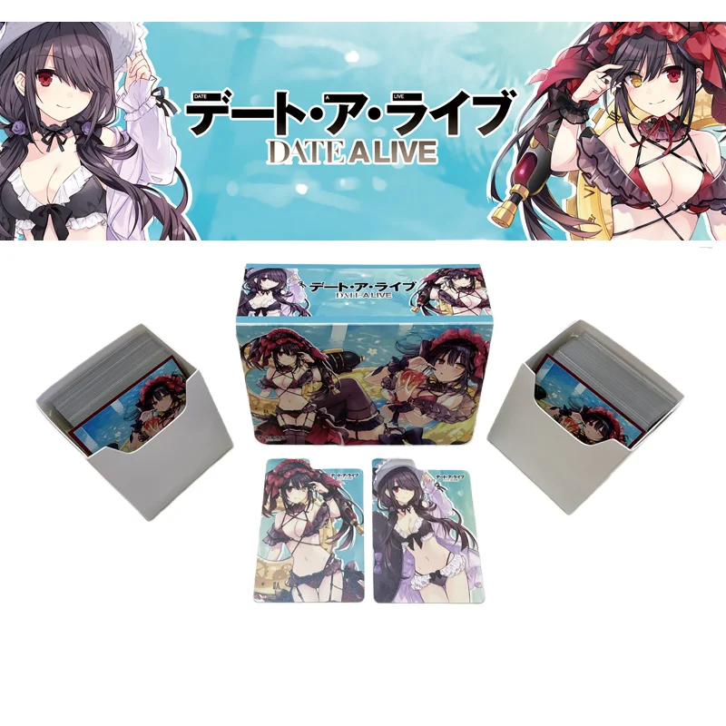 

Yu Gi Oh Pokemon Card Box Anime Game DATE A LIVE Tokisaki Kurumi OCG PTCG Portable Card Collection Box Hard Plastic 160 Capacity