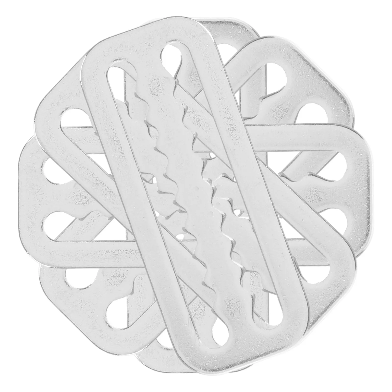 8Pcs Stainless Steel Diving Strap Buckle with Jagged Serrated Grip for Scuba Weight Belts Webbing Slide Stoppers Dive