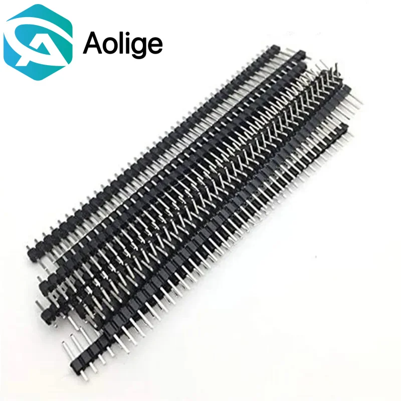 

20 Pcs 10 Pairs 40 Pin 1x40 Single Row Male And Female 2.54 Breakable Pin Header PCB JST Connector Strip For Arduino DIY Kit