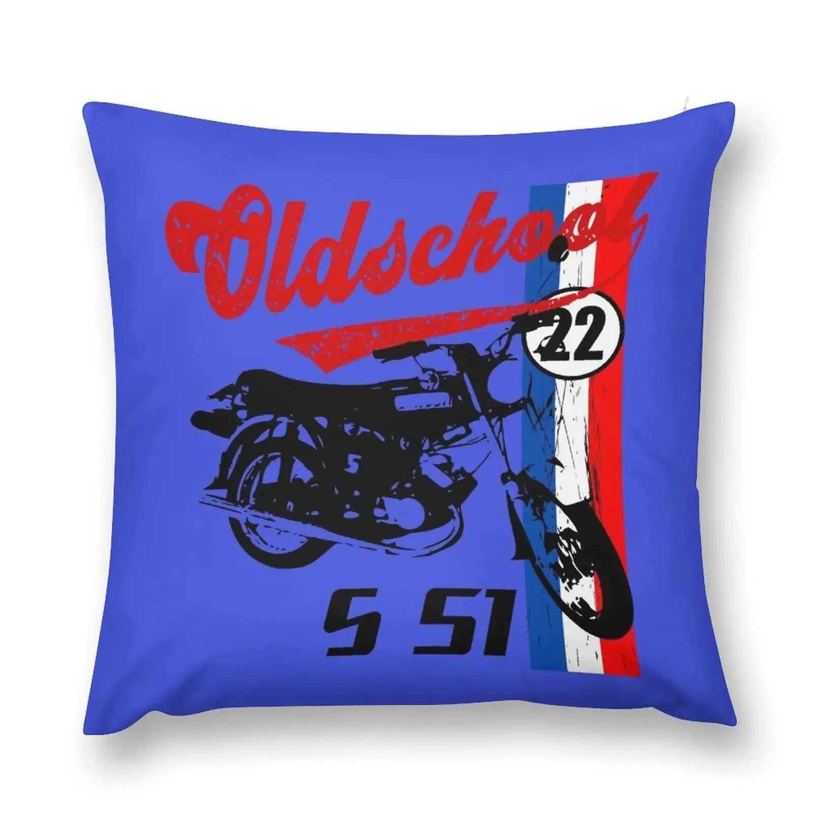 Moped Mokick Simson S 51 cult 70s Throw Pillow Pillow Covers Decorative Cushions Home Decor ornamental pillows pillow