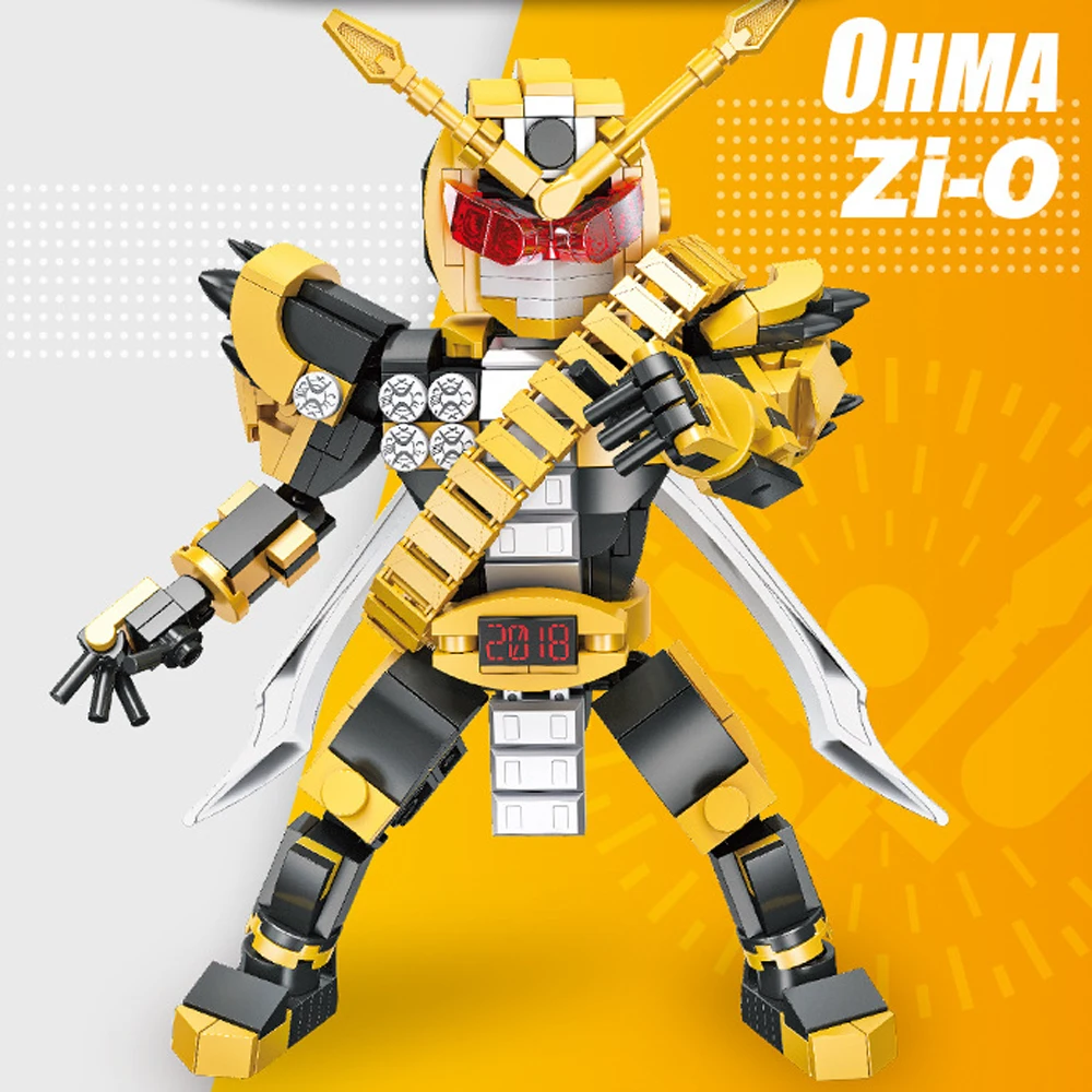 Idea Maskeds Riders Mech Brick Model Ohma Zi-O Battle Mecha Building Block Robot Construction Toys Collection For Boys Gifts