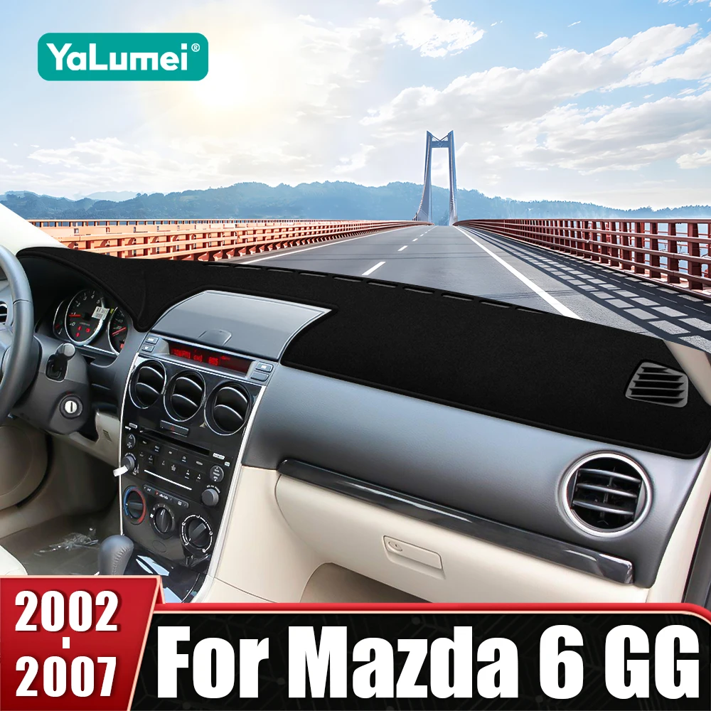 

For Mazda 6 GG 2002 2003 2004 2005 2006 2007 Car Dashboard Cover Avoid Light Mats Sun Shade Anti-UV Non-Slip Carpets Accessories