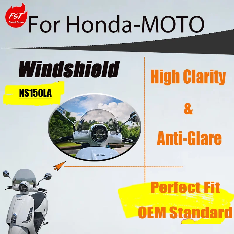 

Adjustable Height Windshield for Honda NS150LA, Liftable Modified Front Wind Deflector