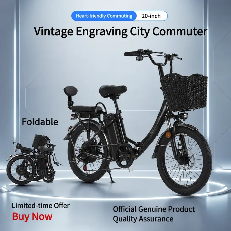 Flying Pigeon New National Standard Lithium Battery Electric Bicycle Adult Light Variable Speed Leisure Pedal Elderly Scooter