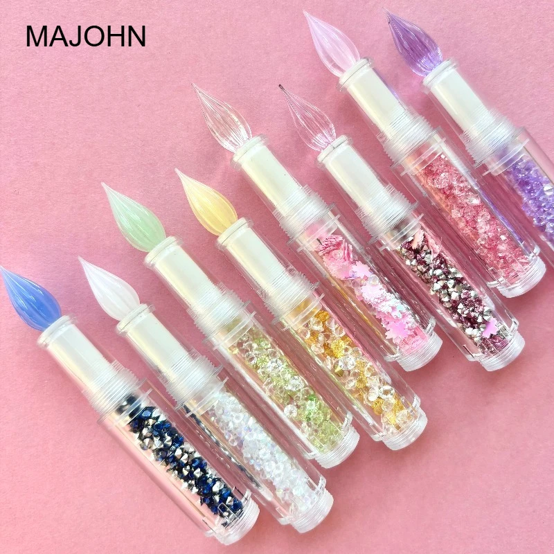 MAJOHN Wancai Mini 2.0 Transparent Pocket-Size Dip Pen Glass Dip Pen Nib Pen Stationery School Office Supplies