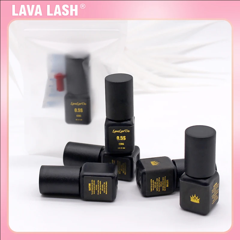 Lavalando Glue Lava Lash For Eyelash Extensions Supplies 0.5S Black Korea Adhesive Beauty Shop Lasting Makeup Tool Fast Dry King