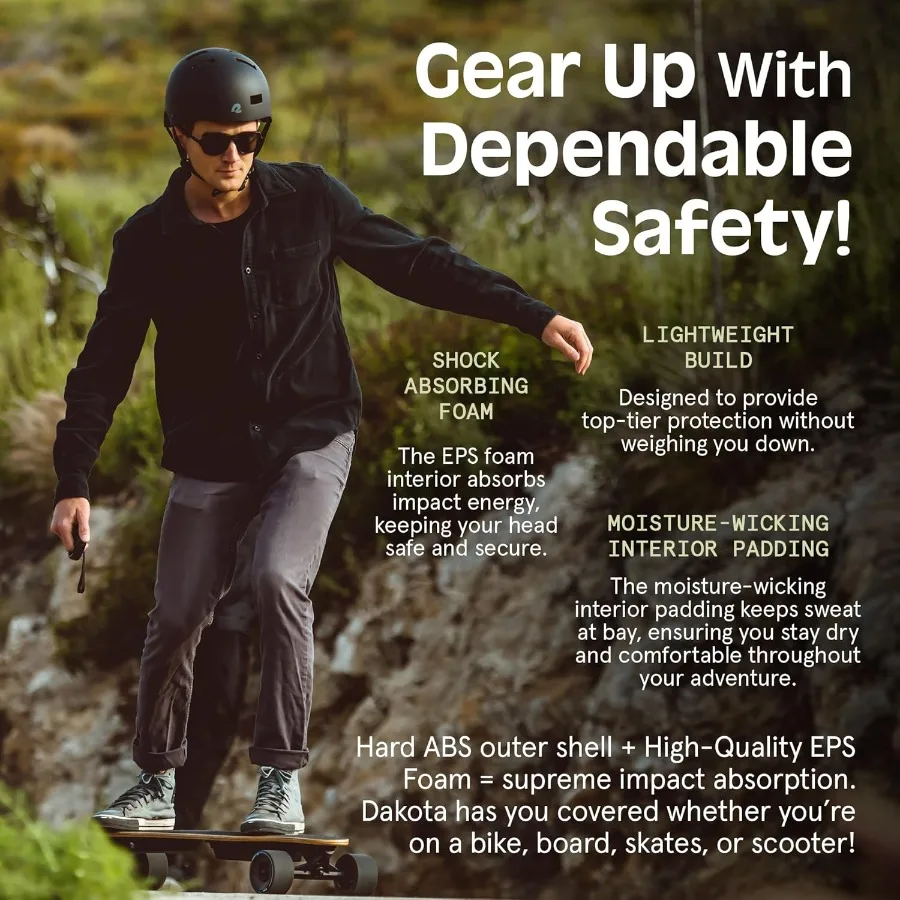 레트로스펙 다코타 성인용 자전거 헬멧, BMX, 스케이트보드, 스쿠터 등 멀티스포츠 보호 기능, 성인 남성용 스케이트보드 헬멧