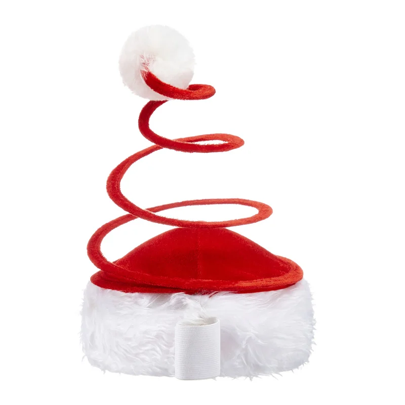 hirigin Christmas Spring Winter Warm Hat Costume Hats Santa Cap Christmas Party Supplies Props Santa Cosplay Party Costume 2024