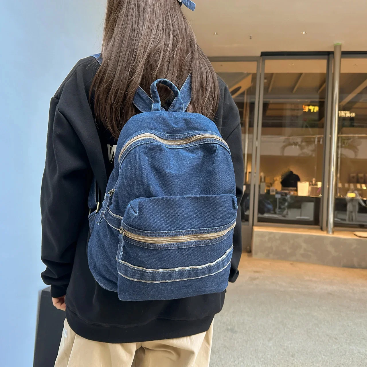 Japanese Style Small Shoulder Bag  Casual Campus Student Bag Stylish Versatile For Women And Teens Back To School Cute
