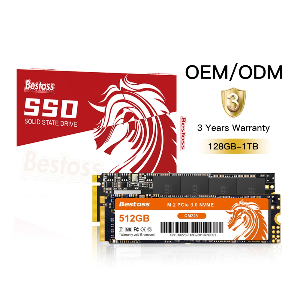 

Твердотельный накопитель Bestoss NVMe M.2 2280 PCIe 3.0 3D NAND 128 ГБ-2 ТБ для ноутбуков и настольных ПК: высокоскоростное решение для улучшения хранения данных