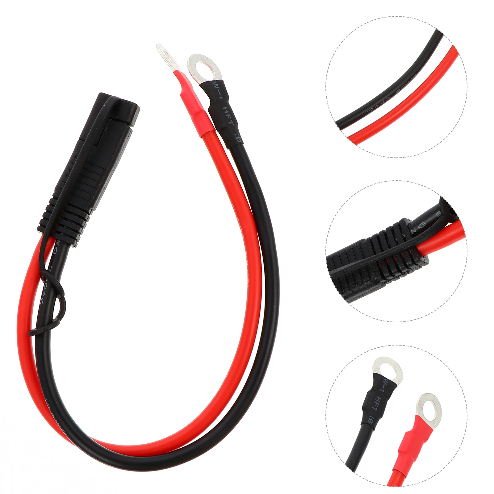 

Sae Plug Cable 55mm Wire Quick Disconnect Car Ring Terminal Harness Eyelet Charge Cord Extension SAE to Ring