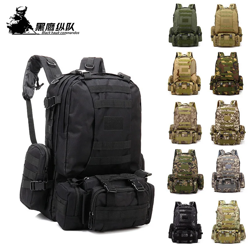 Outdoor Sports Camouflage Tactical Bag Large Capacity Multi-Functional Combination Backpack Travel Mountaineering Men\'S Backpack