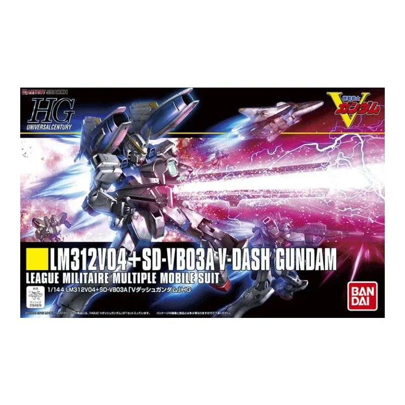 بانداي حقيقية Gundam أطقم منمذجة أنيمي الشكل HG 1/144 LM312V04 فولت داش جمع Gunpla أنيمي ألعاب شخصيات الحركة للأطفال