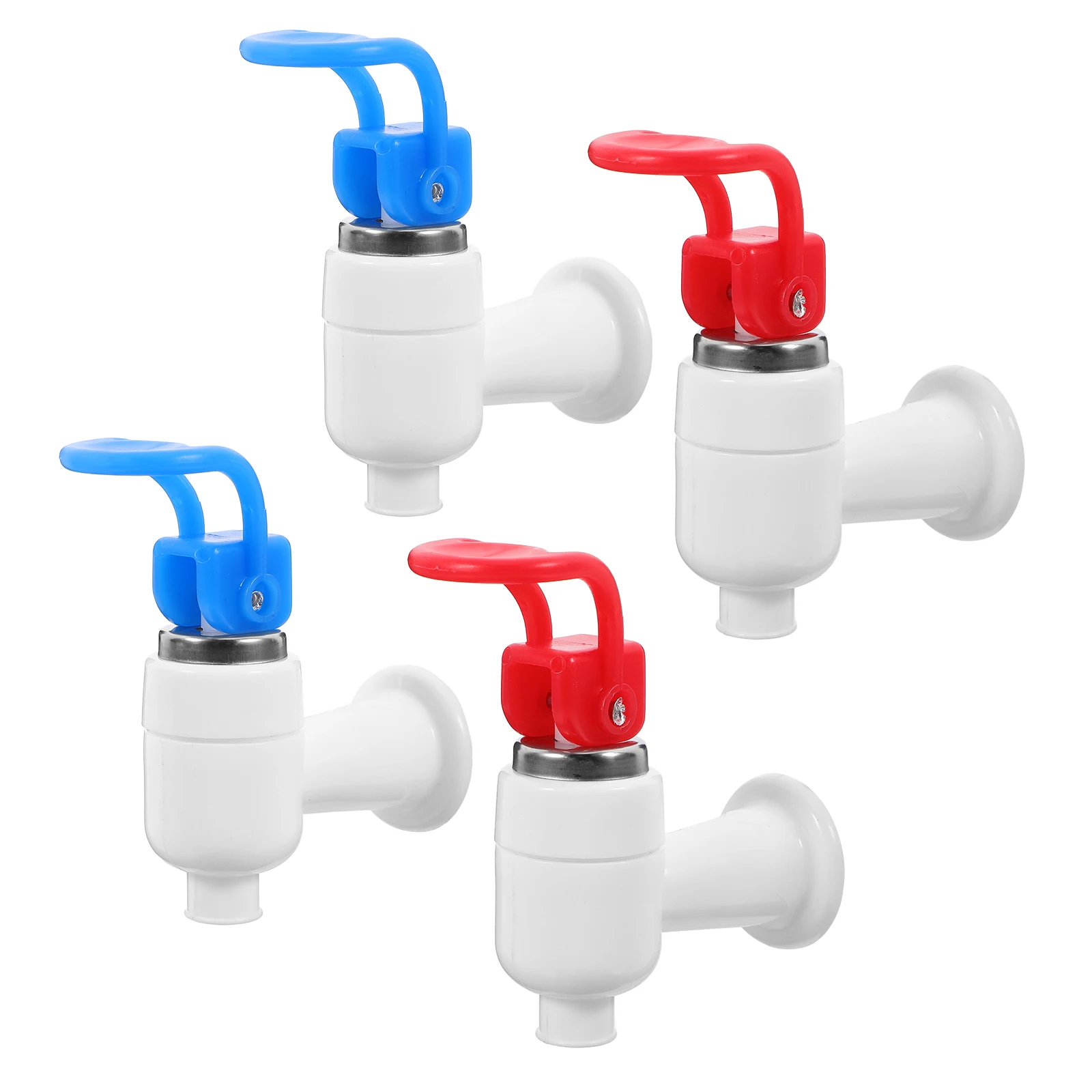 4Pcs Water Dispenser Faucets Replacement Plastic Cooler Beverage Dispenser Faucets Hand Press Water Pump For Water Dispenser