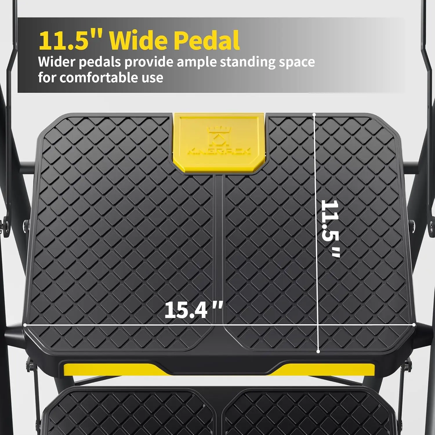 6 Step Ladder with Tool Platform, Folding Step Stool with Handrails, Sturdy Steel Ladder with Wide Pedal, 800 LBS Portable Safet