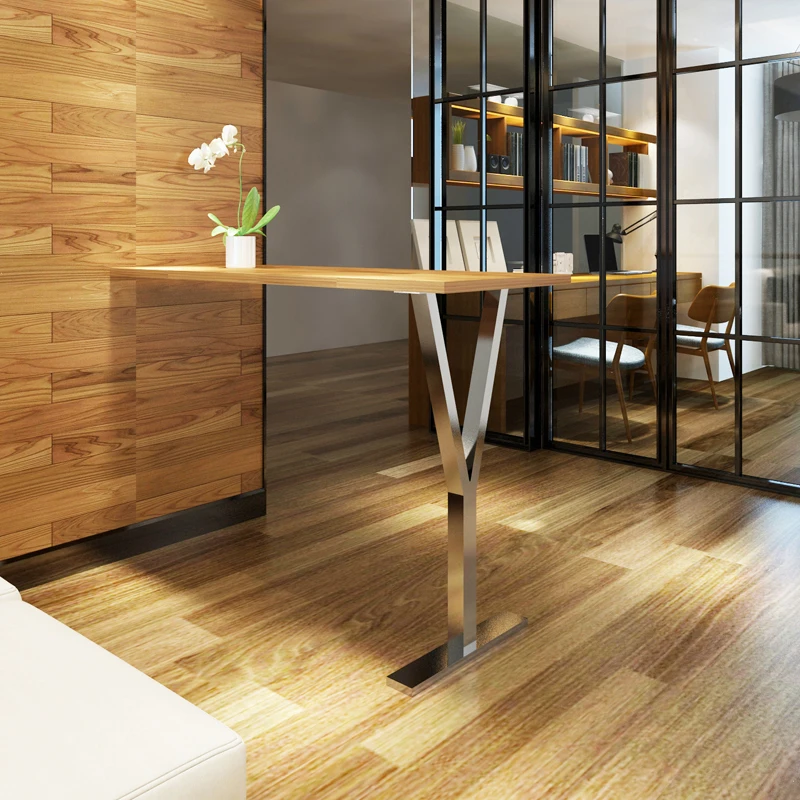 Y-Shaped Iron Table Legs Heavy Duty Bar Desk Frame Creative Industrial Kitchen Island Legs Home Dining Table Accessories