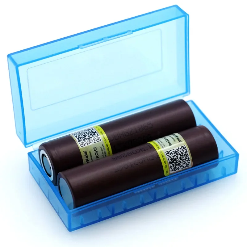 Liitokala-بطارية طاقة مخصصة مع صندوق تخزين ، جديد وأصلي ، HG2 ، 18650 ، 3000mAh ، 3.6V ، تفريغ 20A