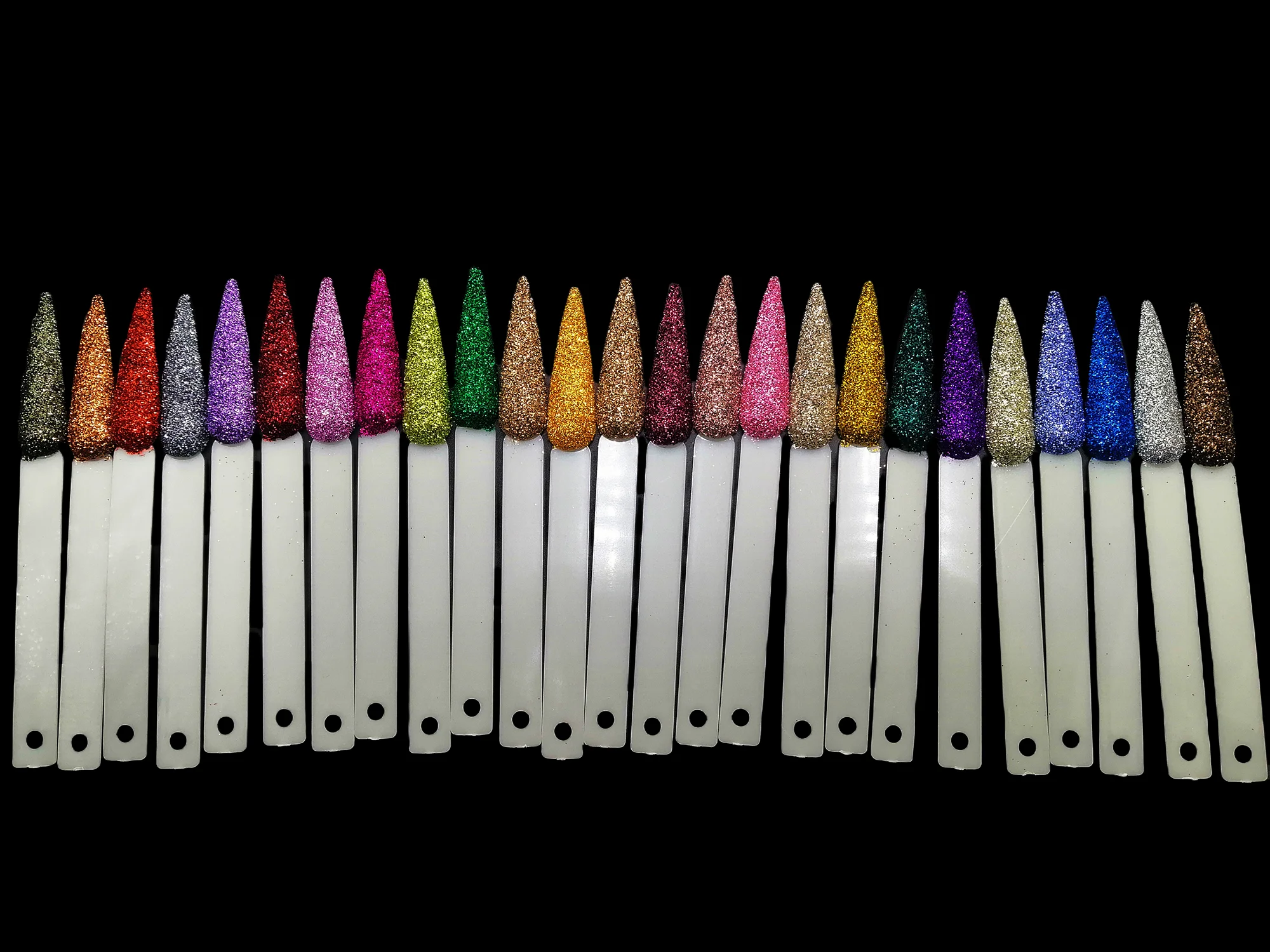 Lustre metálico 24 cores 0.2mm(1/128) pó brilhante liso para unhas, glitter para arte em unhas, maquiagem diy, pintura facial, artesanato com glitter cosmético