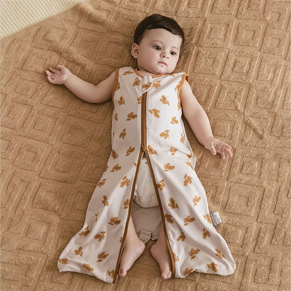 Saco de dormir sem mangas para bebês, Swaddle recém-nascido, envoltório removível, saco fino sono, descarga, 0 a 6 meses, verão