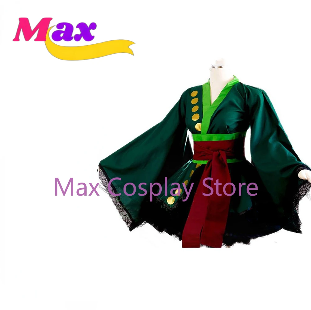 Max Anime Cosplay Costume Zoro Lolita Kimono Dress Full Sets Custom Made Female Halloween Gift Custom size