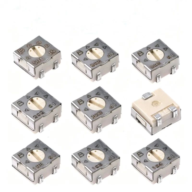 10PCS 3314J 3314 Precision adjustable resistor fine adjustment potentiometer 20R 50R 100R 200R 500R 1K 2K 20K 50K 100K 200K 1M