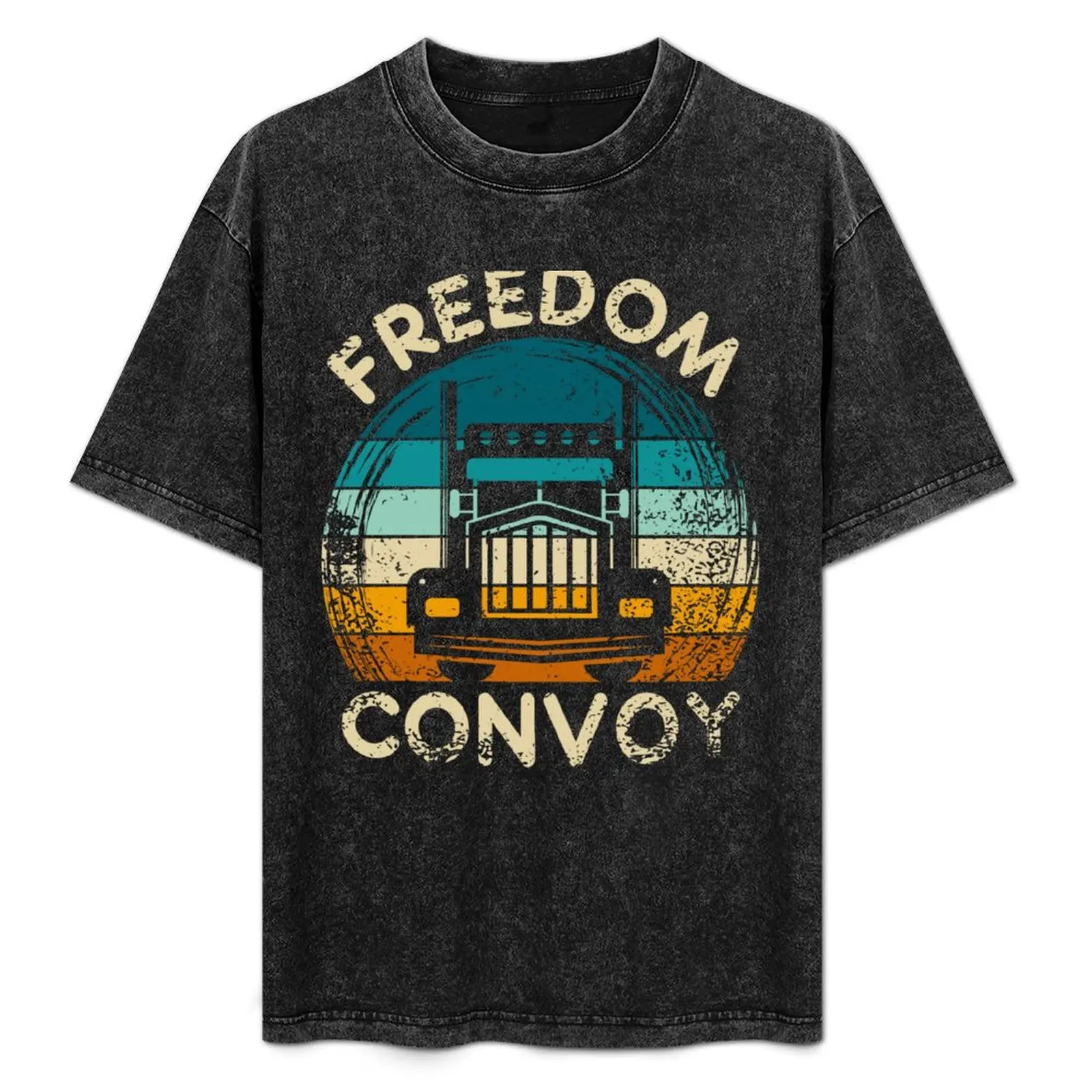 Freedom convoy Canada 2022 T-Shirt sublime vintage clothes kawaii clothes plus size clothes plain black t shirts men