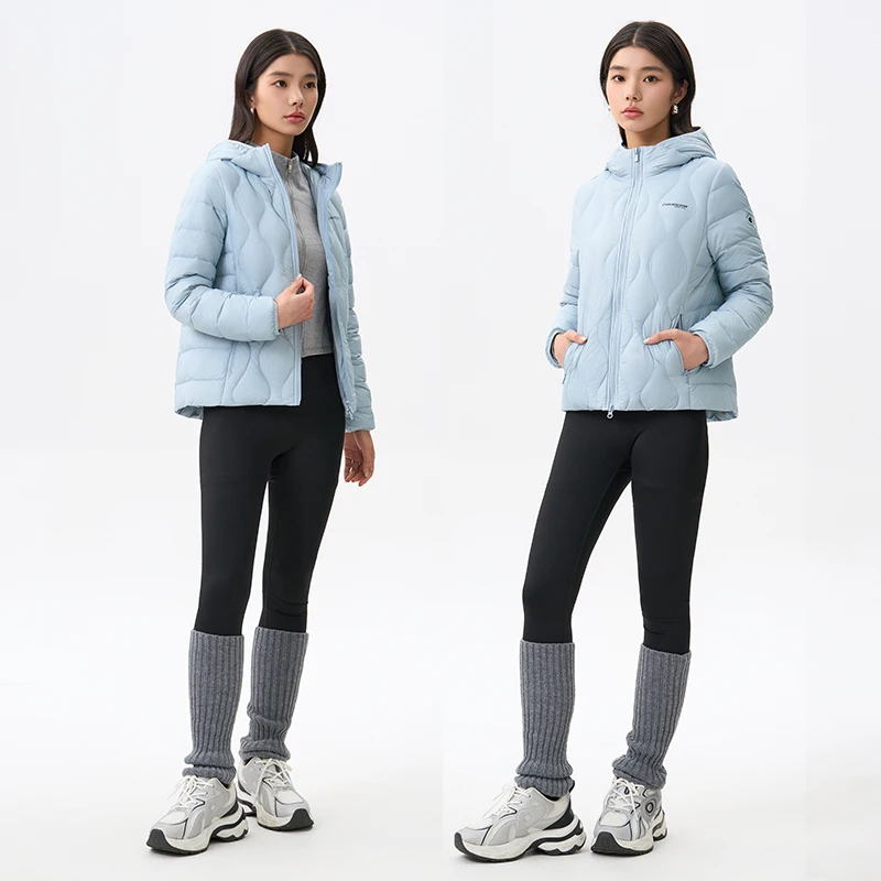 Chericom jaqueta feminina leve com capuz inverno quente puffer casual outerwear à prova de vento demi-temporada casaco sólido y309005y