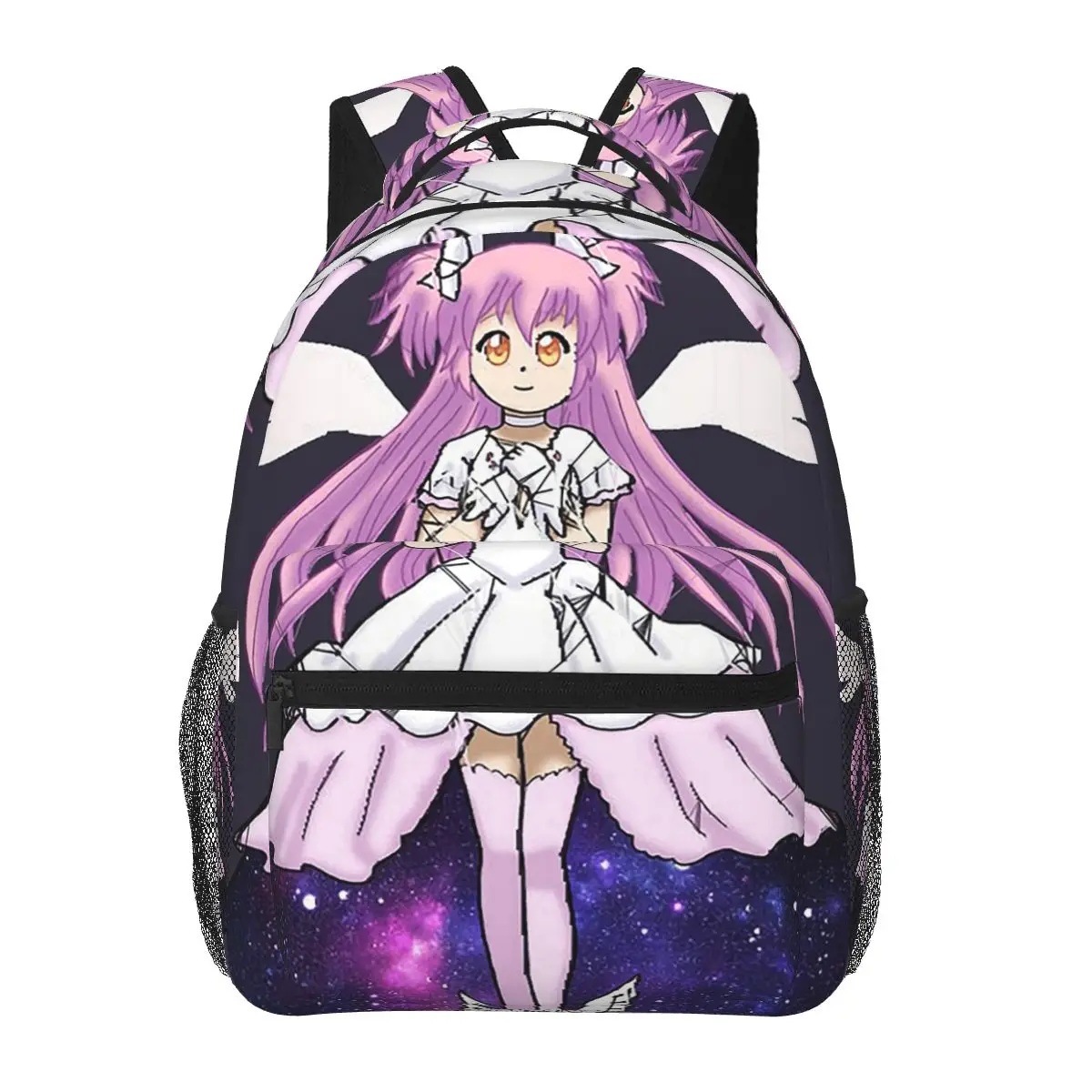 

Mahou Shoujo Madoka Puella Magi Magica Anime Student Backpack School Bag Hiking Travel Daypack for Unisex Bookbag Shoulder Bags