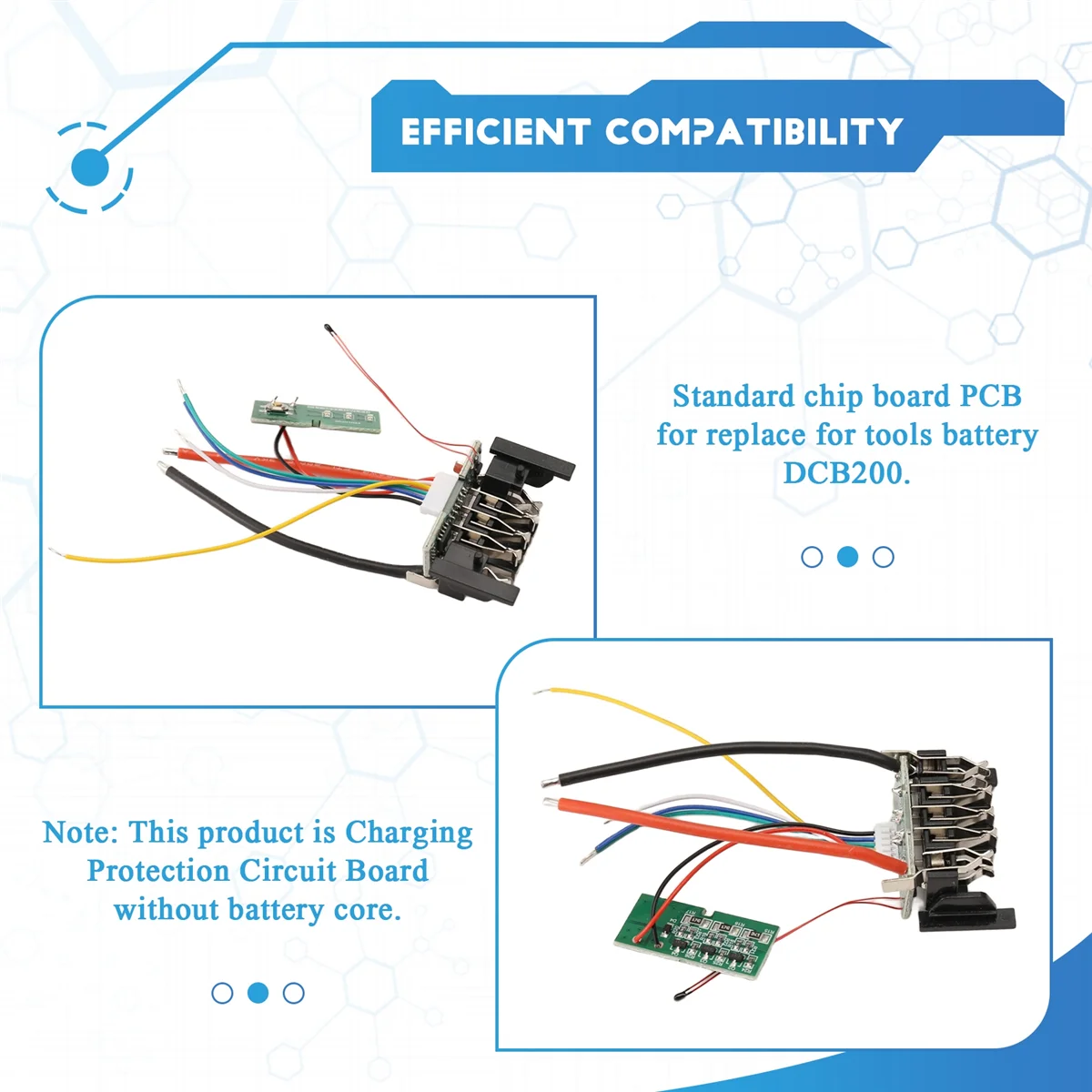

DCB200 Li-Ion Battery PCB Charging Protection Circuit Board Hot sale tools 203 DCB204