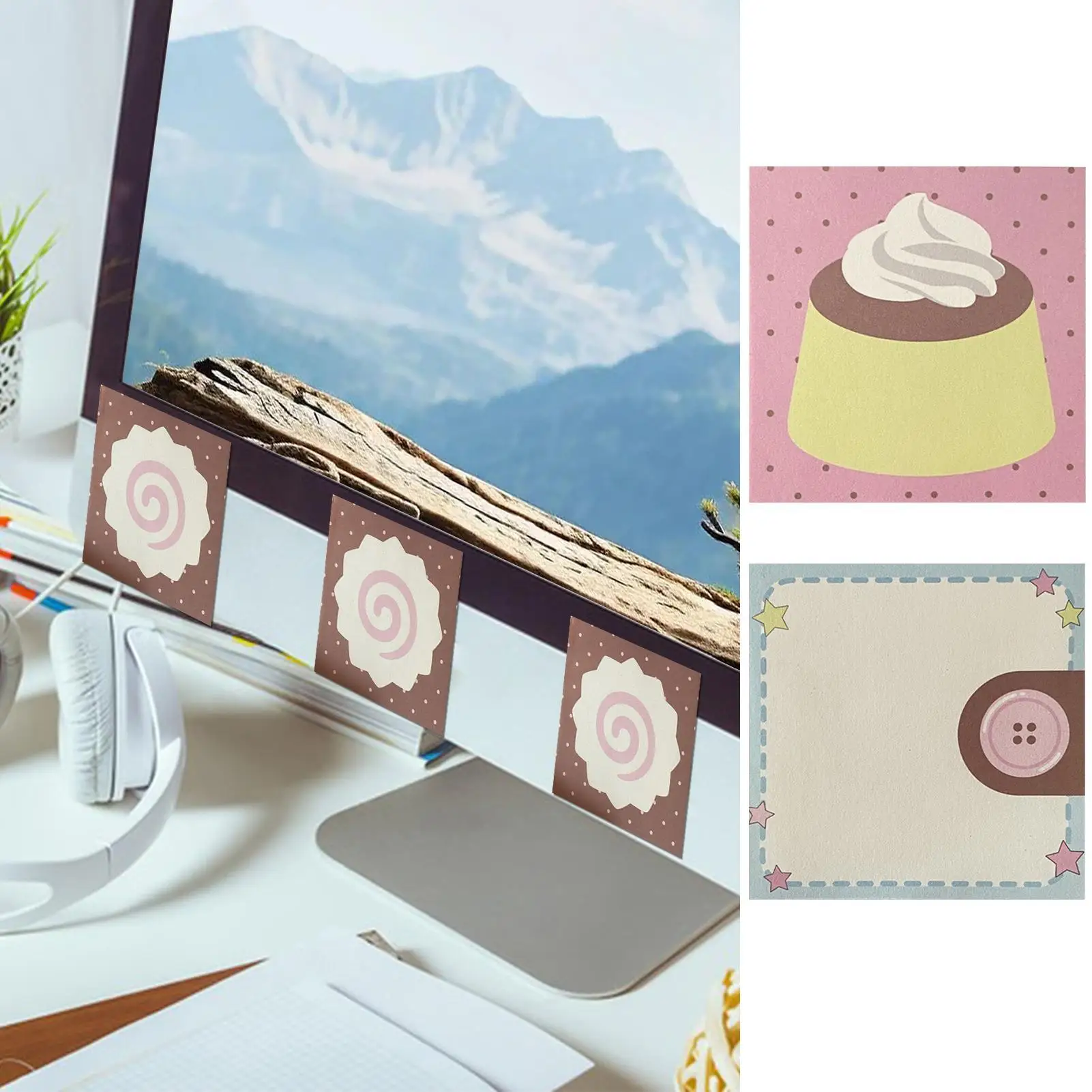 Note Pad 50 Sheets Memo Pad For Writing No-Adhesive Solution Desk Decoration Cute Stationery For Home Dormitory Classroom