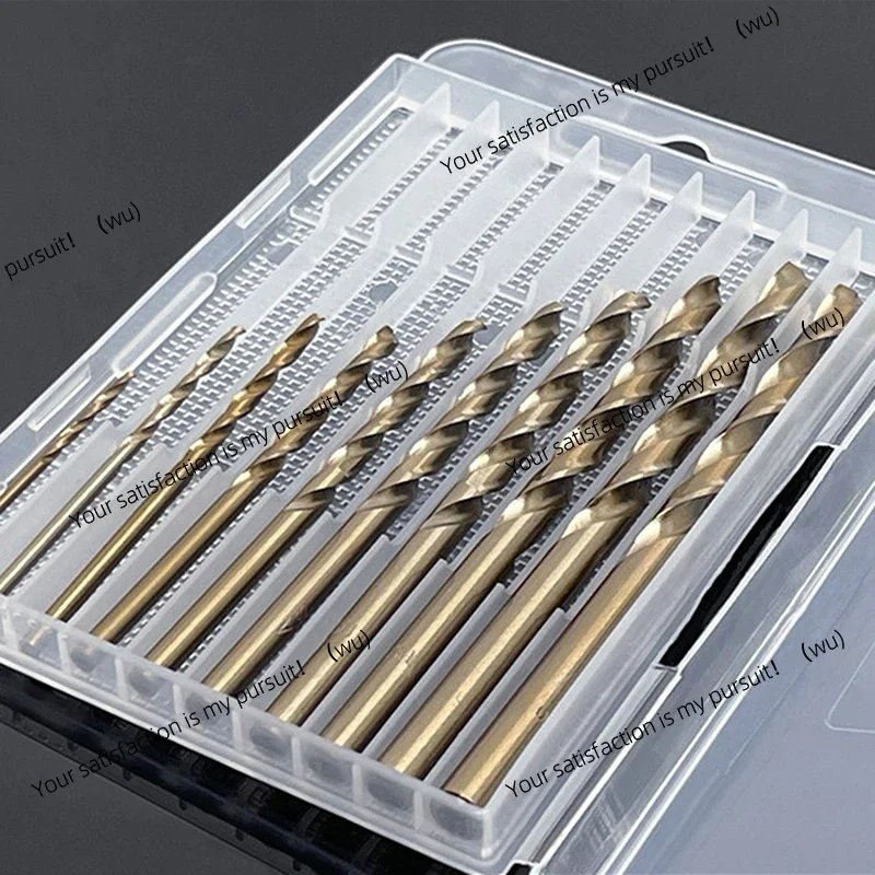 Twist drill empty box storage box, plastic toolbox, woodworking drill 5/10 hole, transparent plastic box