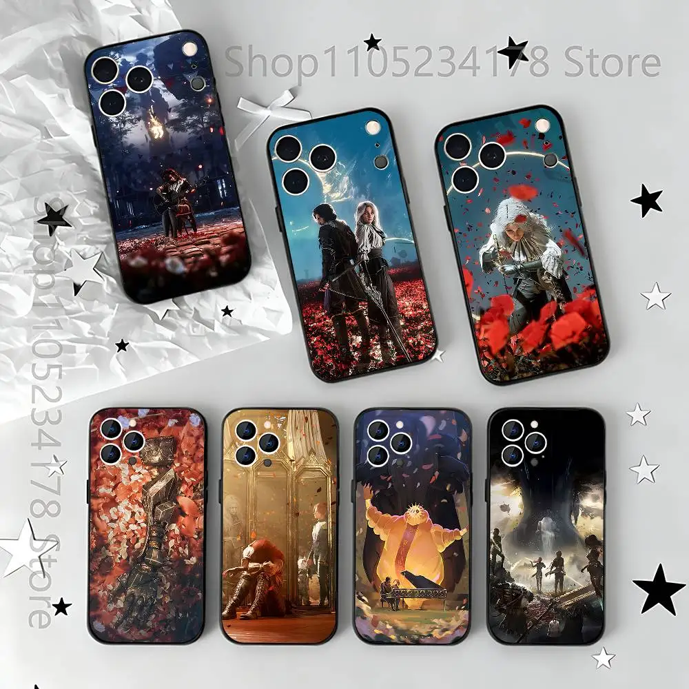 

Phone Case For iPhone 17,16,15,14,13,12,11,Pro,Max,Plus,E,Air,Mini Clair O-Obscur Expedition 33 Protective Black Cover