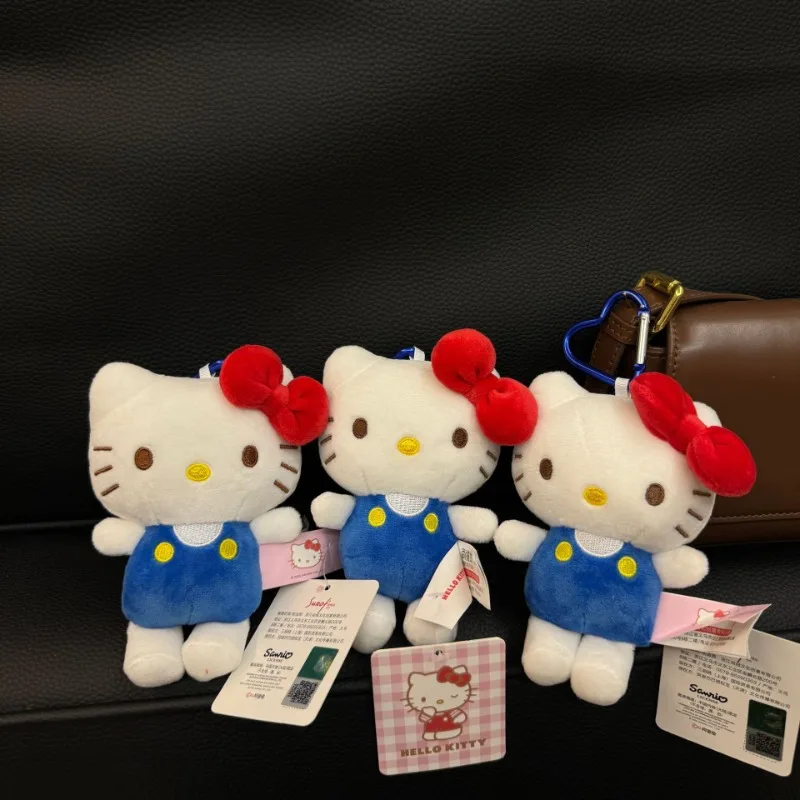 

Sanrio классическая стоячая поза Hellokittys Kawaii плюшевая кукла сумка кулон мультяшный автомобильный брелок DIY аксессуары украшение подарок