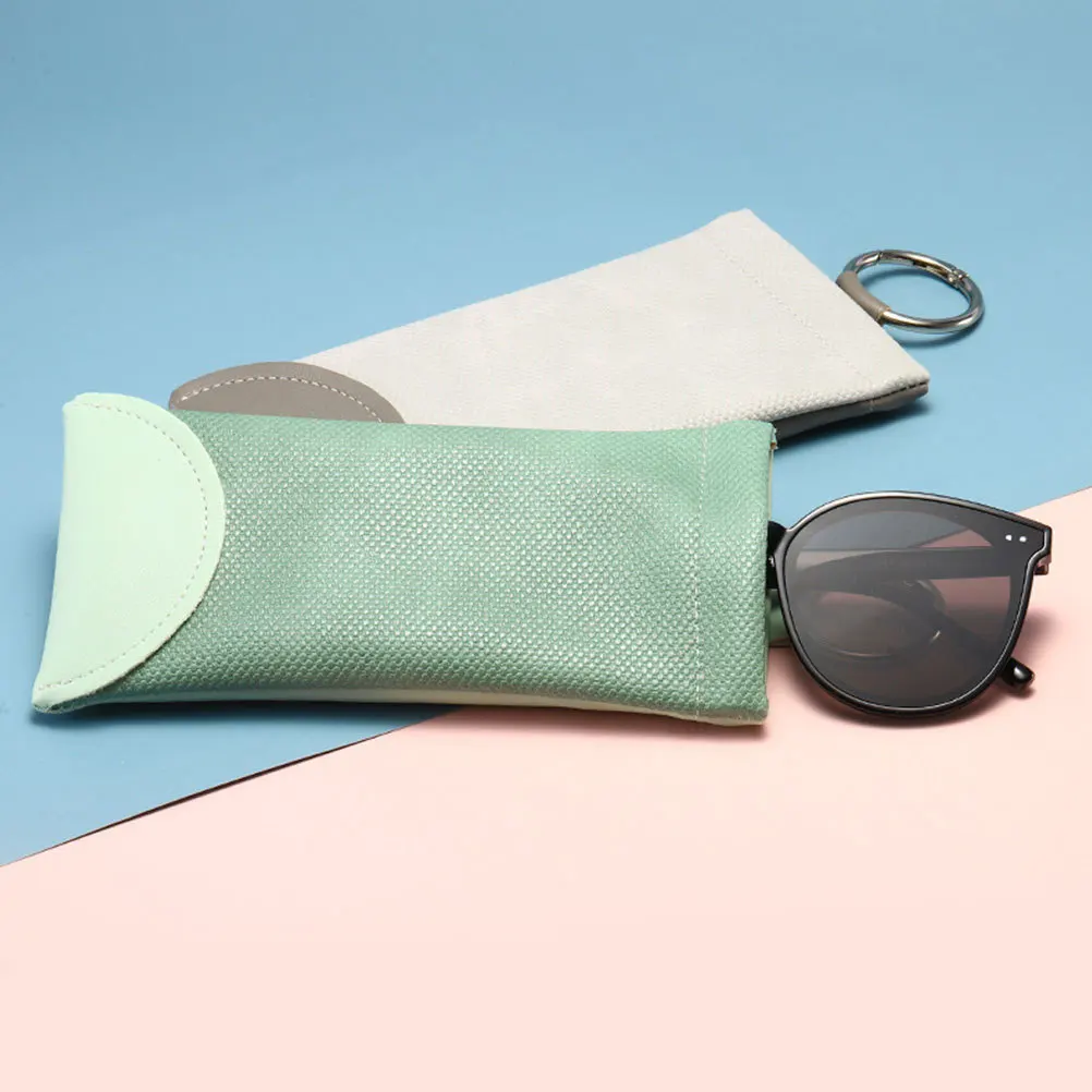 3 قطع من حقيبة تخزين النظارات السميكة من البولي يوريثان، حقيبة تنظيم متينة ومدمجة للاستخدام اليومي والسفر