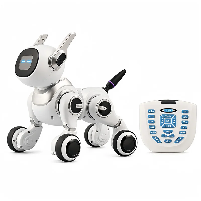 AI Robotic Dog Offline Voice Interaction Multilingual Early Learning Robot Kids Companion Electronic Pet Science Educational Toy